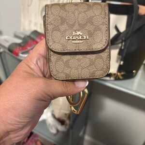 Coach Tan Mini Bag Charm